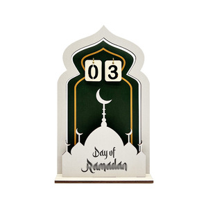 Disesuaikan 2026 kayu berbentuk bulan kalender kedatangan Ramadan-terlaris Dekorasi Rumah & Pesta Lebaran Muslim - Product Image 6