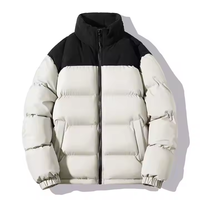 Fabricants de vêtements AQTQ Manteau court d'hiver en duvet synthétique de haute qualité Logo personnalisé Veste bouffante pour hommes
