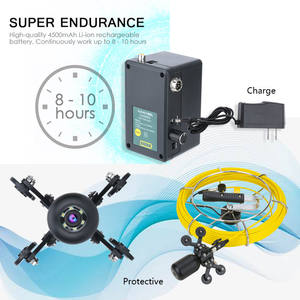 9인치 듀얼 카메라 DVR 30M 1080P HD 듀얼 카메라 렌즈 하수구 배관 산업용 내시경 파이프 검사 비디오 카메라 - Product Image 4