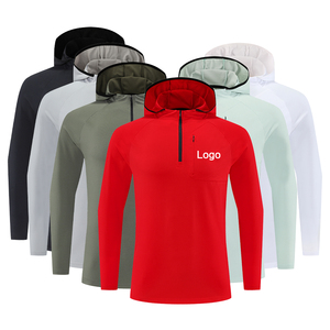 เสื้อยืดแขนยาวผู้ชายสำหรับออกกำลังกาย ฟิตเนส ผ้าโพลีเอสเตอร์ 100% แห้งเร็ว กระชับรูปทรง เหมาะสำหรับออกกำลังกายในฤดูใบไม้ร่วงและวิ่ง ดีไซน์เรียบง่าย - Product Image 1