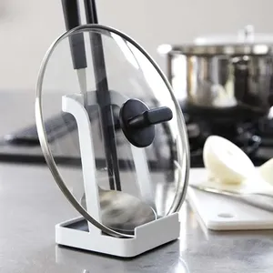 Efficiente organizzatore di utensili da <span class=keywords><strong>cucina</strong></span> in metallo a torre lavello pieghevole uso <span class=keywords><strong>porta</strong></span> coperchio e supporto per mestolo per la conservazione degli alimenti - Product Image 4
