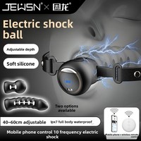 Bouchon buccal électrique pour jeu sexuel SM, entraînement de soumission, alternative à l'expansion buccale, pour gorge profonde et punition forcée