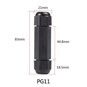 Boîtier de jonction étanche IP68 avec connecteur droit, connecteur de câble électrique PG11/13, prise extérieure, bornier - Product Image 2