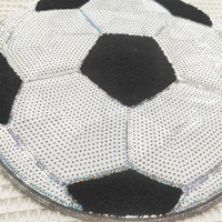 Patchs brodés en chenille à paillettes grand format pour vêtements et maillots de football, à thermocoller, personnalisables, vente en gros