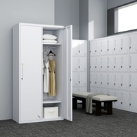 Armoire de rangement moderne en acier Homniture avec design durable, légère, autoportante et verrouillable pour le salon et le bureau