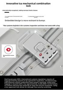 Ensemble de bagages de luxe à main, <span class=keywords><strong>valise</strong></span> entièrement en aluminium, grande capacité, bagage <span class=keywords><strong>cabine</strong></span> 20/28 pouces avec serrure TSA - Product Image 4