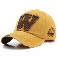 Casquette de baseball en PVC style coréen, tendance, avec couronne en W, effet vieilli, unisexe, pour l'extérieur, protection solaire