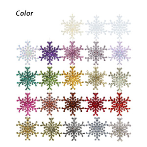 Bán Buôn Cây Giáng Sinh DIY Trang Trí Stereo Lấp Lánh Gương Bông Tuyết Rhinestone Mặt Dây Chuyền Acrylic Trang Trí Nội Thất Cho Kỳ Nghỉ Bên - Product Image 5