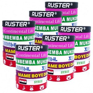 Nouveaux bracelets de poignet pas chers pour festival, bracelets en silicone personnalisables avec logo - Product Image 2
