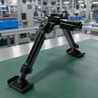Support tactique réglable pour sports de plein air, trépied métallique à deux pieds, cadre divisé fixe, vente en gros d'usine