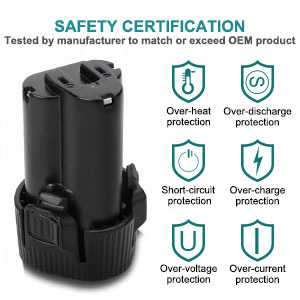 ชุดเครื่องมือไฟฟ้าไร้สาย18V 20V แบตเตอรี่ลิเธียมไอออนชุดเครื่องมือ2ah-9ah สำหรับเปลี่ยน makite ตามความต้องการ - Product Image 6