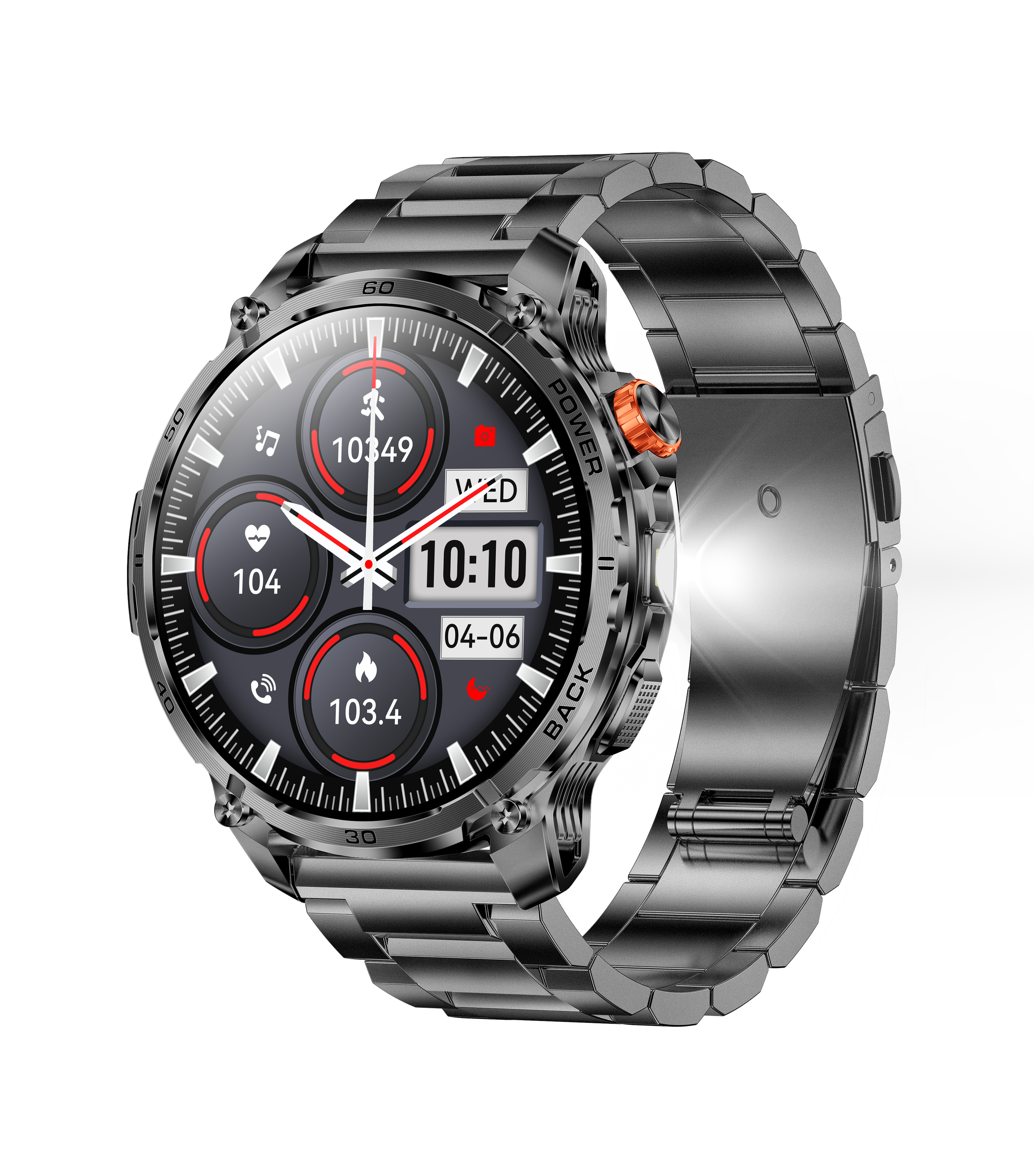 black steel strap
