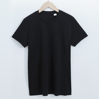 T-shirt manches courtes col rond en coton Double mercerisé pour femme, haute qualité 190gsm 160S 100%