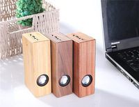Mini-enceinte sans fil rétro en bois avec subwoofer à induction intelligente pour ordinateur de bureau et téléphone portable, personnalisable