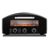 Four à pizza électrique, four à pizza BBQ, appareil à pizza électrique avec 8 préréglages sur écran tactile