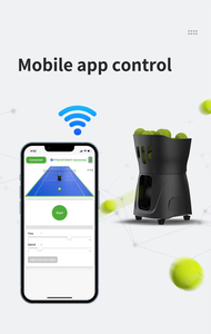 Newchance PUSUN <span class=keywords><strong>Pro</strong></span> <span class=keywords><strong>Tennis</strong></span> Training Machine Hot Sale portatile APP <span class=keywords><strong>Tennis</strong></span> a distanza/Padel pratica 80kg Max - Product Image 4