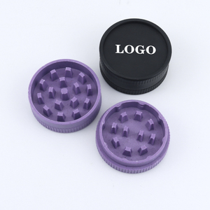 Logo Label Custom Plastic Fiber 2-Part Herb Grinder 55mm Biodegradable Spice Crusher Tobacco <b>Cigarette</b> Paper Smoking Accessories - Product Image 6