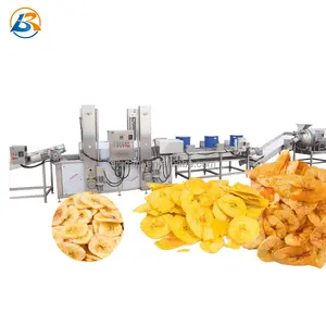 Mesin Pembuat Chip Plantain Skala Kecil, Mesin Pengolahan Pisang Chip Tanaman Pot Garis Produksi