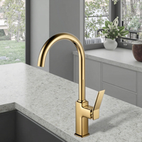 Robinet de cuisine monotrou à noyau en zinc + laiton Robinet d'évier chaud et froid pour mélangeur de cuisine