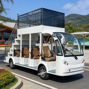 Véhicule utilitaire ZOWN avec escalier, bus électrique semi-fermé pour excursions, navette touristique, voitures électriques de tourisme - Product Image 1