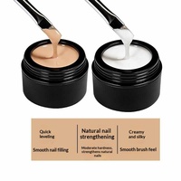 Gel UV 3-en-1 pour la construction des ongles et adhésif sculptant - Gel de couleur nude transparent - Gel de construction coloré