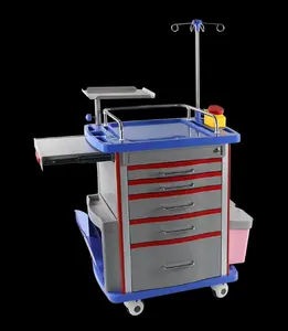Amain Goedkope Mobiele Kliniek Abs Drugs Ziekenhuis Medische Crash Cart Plastic Spoedeisende Geneeskunde Trolley Voor Ziekenhuisgebruik