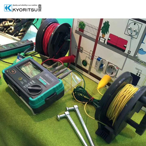 Testeur de résistance de terre Kyoritsu 1 kV, version bobine, avec câbles rouges et jaunes pour tests électriques - Product Image 2