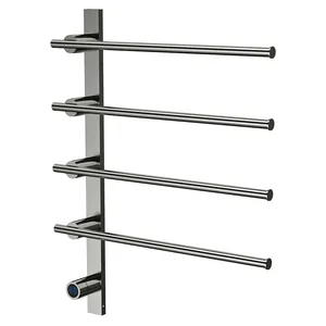 China Factory Supply High End American Style Vertical Towel Heater Rack Bathroom Shelves Wall Mounted With Towel Rack