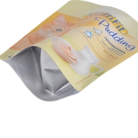 Pochette à fermeture éclair personnalisée avec motif chat imprimé, compostable, de qualité alimentaire, pour emballage, avec logo personnalisé pour 150g de lait pour chat