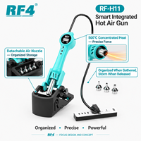 Pistolet à air chaud intelligent RF4 H11 avec buse détachable et rangement 500 ℃   Chauffage concentré léger et portable pour la réparation de tablettes