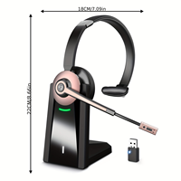 Headset Kantor Peredam Kebisingan Nirkabel BT-783C Laris Manis Dengan Fungsi ENC, Basis Pengisian Daya Standar