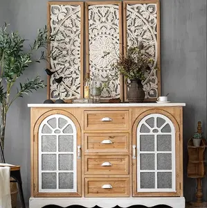 Arte de Pared de Resina Tallada, Panel Decorativo con Diseño Floral, Arte Antiguo Desgastado, Decoración de Boda, Decoración de Ramadán - Product Image 2