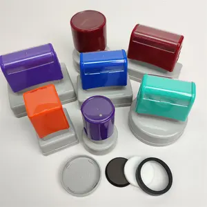 Individuelles Stempellogo personalisierter doppel-schaum-farb-gehäuse-stempel mit 4 mm-schaum-blitzstempel