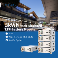 Cellules de batterie au phosphate de fer et de lithium de qualité supérieure, grade A, 102 Ah, 90 % DoD, pour banque de batteries montée en rack, source d'alimentation de secours