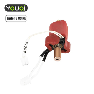 YouQi tout métal conductivité thermique Hotend remplacement <span class=keywords><strong>Ender</strong></span> <span class=keywords><strong>3</strong></span> <span class=keywords><strong>V3</strong></span> KE Kit Hotend en céramique pour imprimante 3D <span class=keywords><strong>Ender</strong></span> <span class=keywords><strong>3</strong></span> <span class=keywords><strong>V3</strong></span> KE - Product Image 1