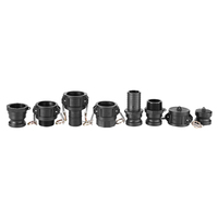 Accouplement HT 1/2 pouce à 4 pouces Ibc Tote Tank Quick Camlock Adapter Dust Cap Snapelock Coupling Type DC With Ss Handle