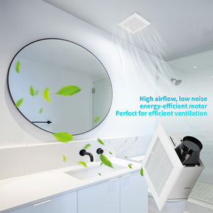 Ventilador de ventilación ODM/OEM a precio de fábrica, ventilador de escape de succión de baño montado en el techo para edificios de oficinas - Product Image 4