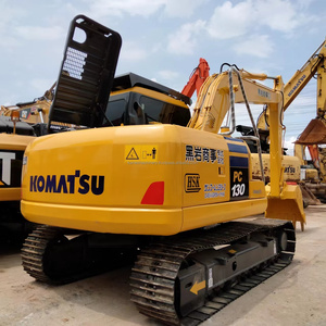 Pelleteuse hydraulique sur chenilles KOMATSU PC130-7 d'occasion d'origine japonaise PC 30 40 55 60 70 78 90 110 120 130 13ton 200 220 300 - Product Image 2