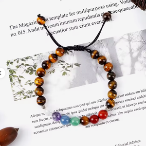 Verstelbare macramé armbanden met 8mm kralen, helende chakra amethist kristallen edelsteen sieraden, kwastjes armband cadeau decoratie - Product Image 3