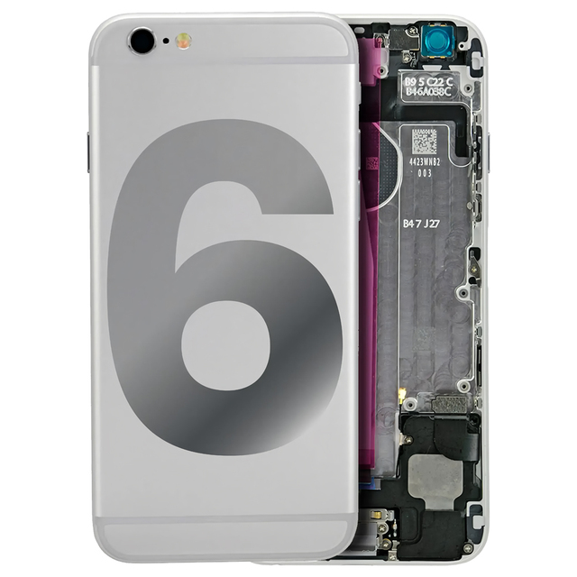 Mobile Phone 6G Battery Door Back Cover with Flex Cable Parts Assembly for Iphone 6 Replacement