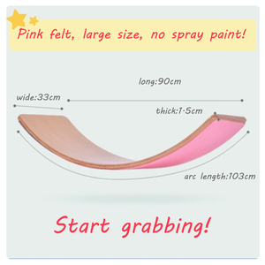 กระดานฝึกประสาทสัมผัสสำหรับเด็กเล่นโยคะกระดานโค้งของเล่น Montessori สีรุ้งของเล่น Montessori - Product Image 4