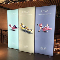 Afficheur LED en tissu double face SEG gratuit, bannière publicitaire, boîte lumineuse, boîte à lumière