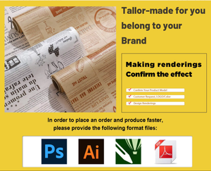 Papel de Hornear Reutilizable Personalizado, Papel para Envolver Alimentos de Grado Alimenticio, Resistente a la Grasa y Ecológico para Galletas y Pan con Logotipo Personalizado - Product Image 5