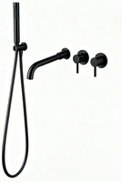 Ensemble de douche et baignoire de luxe 4 pièces en laiton, type split 59-1, avec modes d'eau variés
