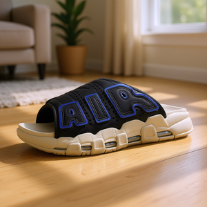 รองเท้าแตะ Air More Uptempo สีดำหลากสีแบบ Sanddrift น้ำหนักเบา ระบายอากาศได้ดี รองรับแรงกระแทก กันลื่น สำหรับผู้ชาย - Product Image 2