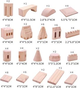 Giocattolo educativo, Kit di blocchi di castello in legno da 75 pezzi, cavalieri e principesse medievali per bambini e ragazzi - Product Image 4