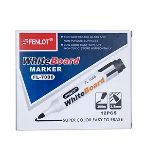 RTS Best Selling large capacity straight liquid type 4 Colors Dry Erase Marker Pen Custom Logo Whiteboard Pen for School/Office
