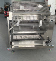 Shineho Nouveau Modèle Machine à Rôtir le Poulet au Charbon de Bois, Gril Rôtissoire, Rôtissoire Française pour Poulet