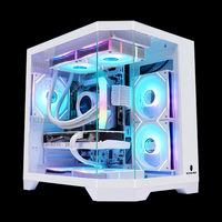 Gabinete de PC para Juegos Ancreu Dreamer Mini Mid-Tower, Compatible con Micro ATX / ITX, Cristal Templado, para Computadora de Escritorio