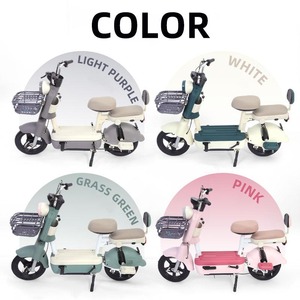 Scooter Urbain Électrique pour Femmes, Mini Moto à Pneus Larges, Vélo Rose pour Adultes, Homologué pour la Route, Durable pour Filles et Adultes - Product Image 5